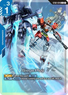 Siege Ploy (C+) (ST02-014) - Starter Deck 02 Wings of Advance Holofoil-1