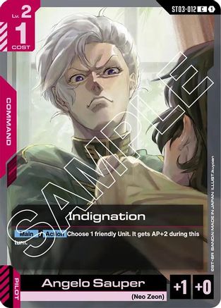 Indignation (ST03-012) - Starter Deck 03 Zeons Rush-1