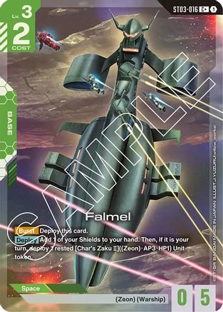 Falmel (C+) (ST03-016) - Starter Deck 03 Zeons Rush Holofoil-1