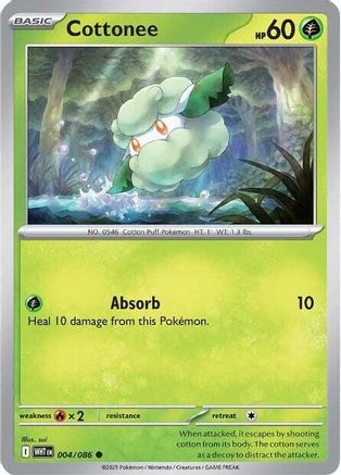 Cottonee 4 - SV White Flare Reverse Holofoil-1
