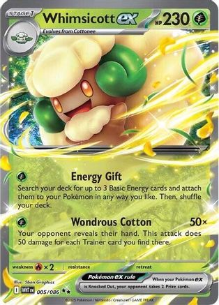 Whimsicott ex 5 - SV White Flare Holofoil-1