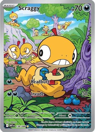 Scraggy - 138/086 138 - SV White Flare Holofoil-1