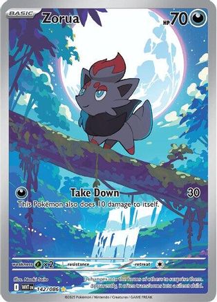 Zorua - 142/086 142 - SV White Flare Holofoil-1