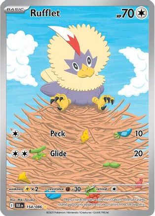 Rufflet - 154/086 154 - SV Black Bolt Holofoil-1