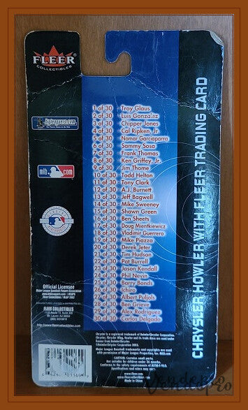 2002 White Rose – Vladimir Guerrero Diecast Car & Trading Card (UPC: 642464011699)