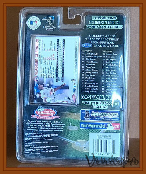 VINTAGE Montreal Expos Vladimir Guerrero Card & Diecast Vehicle 642464993414