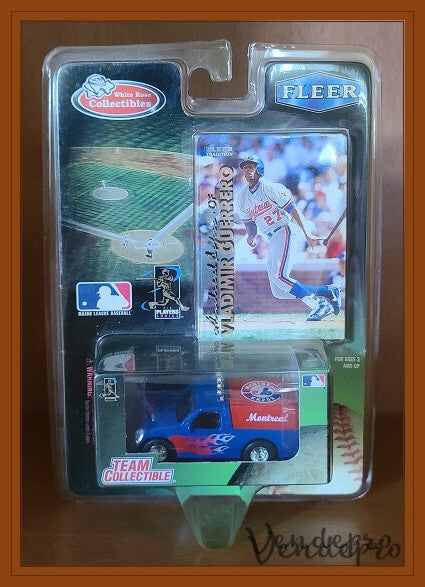 VINTAGE Montreal Expos Vladimir Guerrero Card & Diecast Vehicle 642464993414