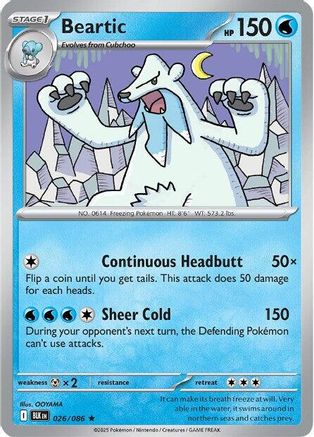 Beartic 26 - SV Black Bolt Holofoil-1