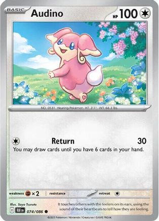 Audino - 074/086 74 - SV Black Bolt Reverse Holofoil-1
