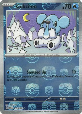 Cubchoo (Master Ball Pattern) 25 - SV Black Bolt Holofoil-1