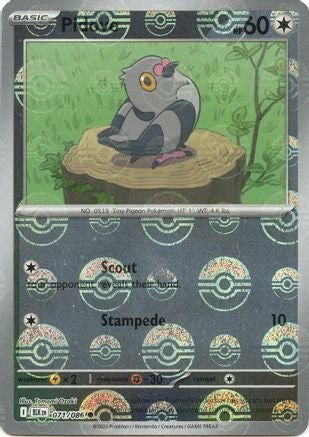 Pidove (Poke Ball Pattern) 71 - SV Black Bolt Holofoil-1