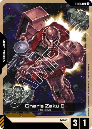 Char's Zaku II (T-006) Token (T-006) - Newtype Rising-1
