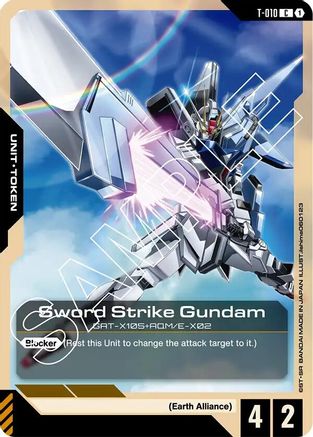 Sword Strike Gundam (T-010) Token (T-010) - Newtype Rising-1
