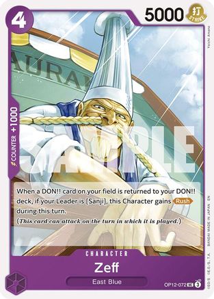 Zeff (OP12-072) - Legacy of the Master