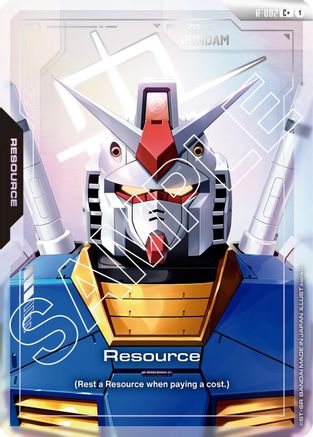 Resource (R-002) (C+) (R-002) - Newtype Rising Holofoil-1