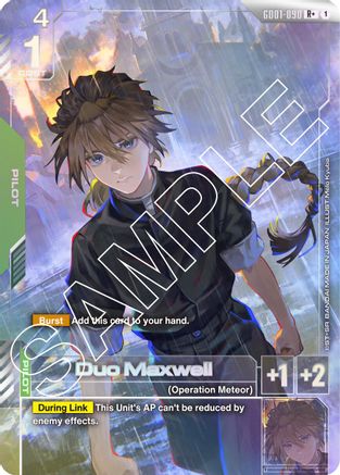 Duo Maxwell (R+) (GD01-090) - Newtype Rising Holofoil-1