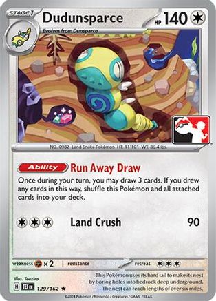 Dudunsparce 129 - Prize Pack Series Cards Holofoil-1
