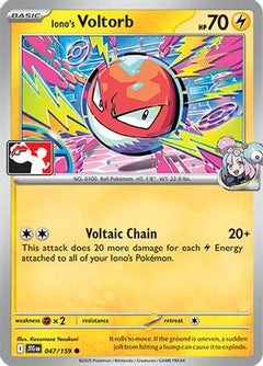 Iono's Voltorb 47 - Prize Pack Series Cards Holofoil-1