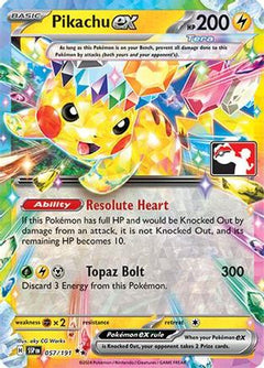 Pikachu ex - 057/191 57 - Prize Pack Series Cards Holofoil-1
