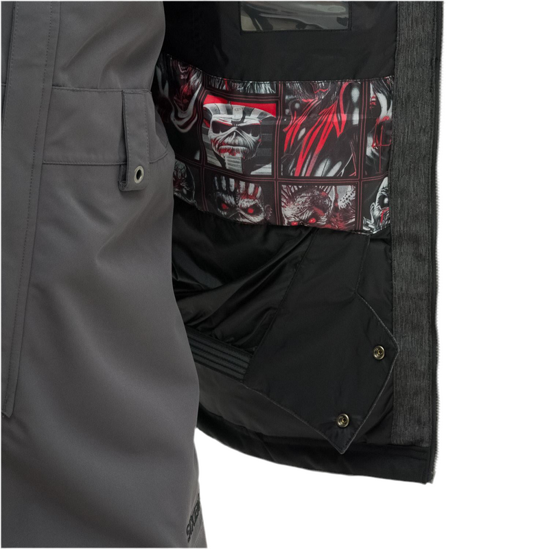 686 x Iron Maiden Insulated Battle Jacket - Grey/Black-7