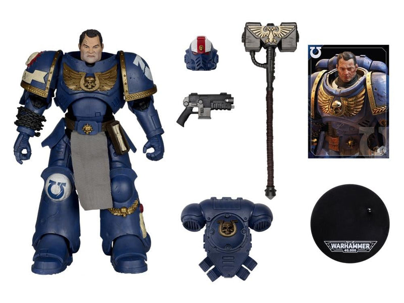Warhammer 40,000: Space Marine 2 Ultramarines Lieutenant Titus Action Figure-2