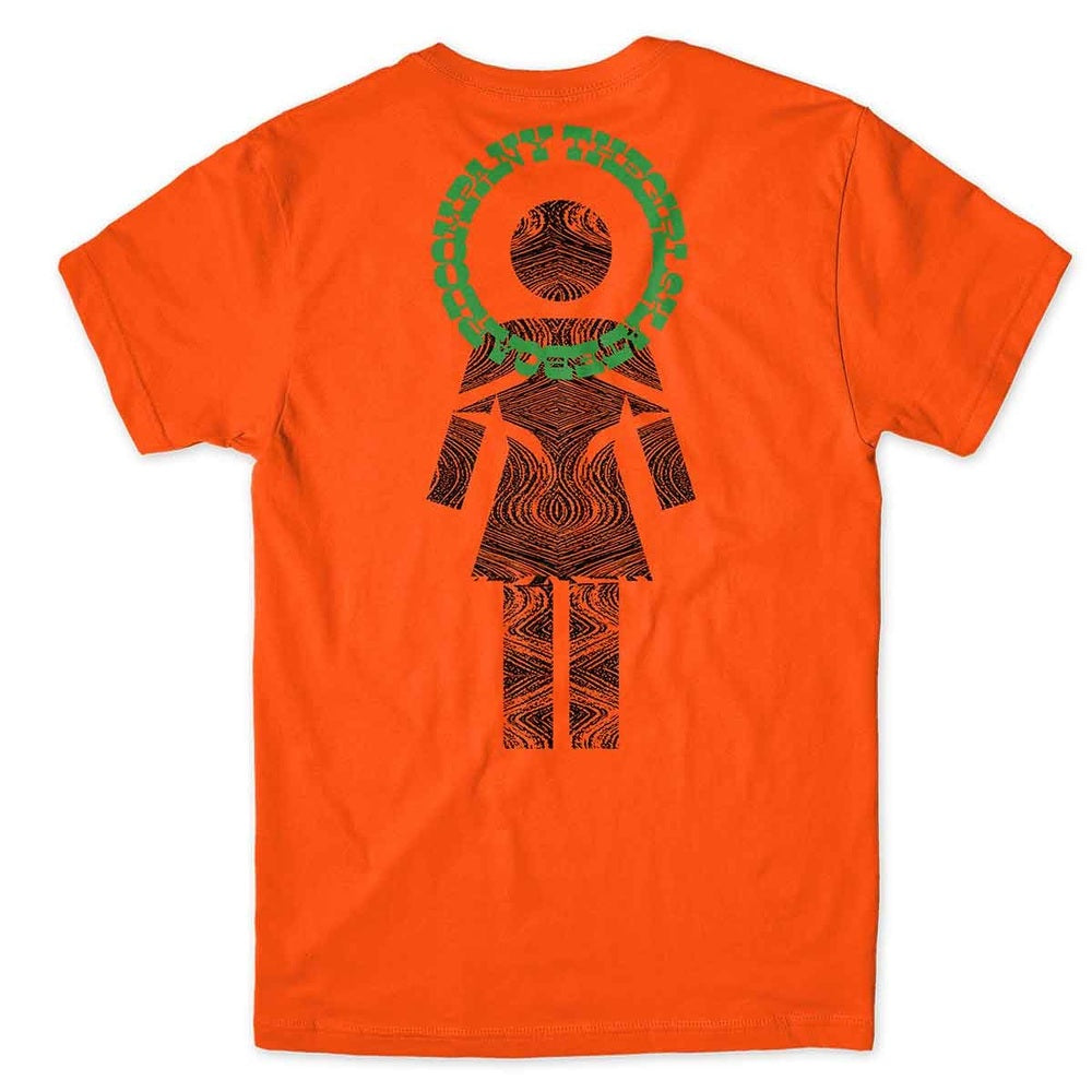 Girl Skateboards 'Vibrations' Tee - Orange-2