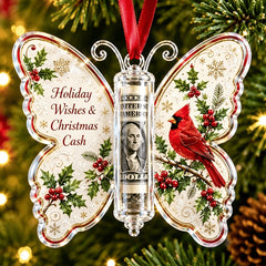 Christmas Butterfly Cash Gift Ornament-4