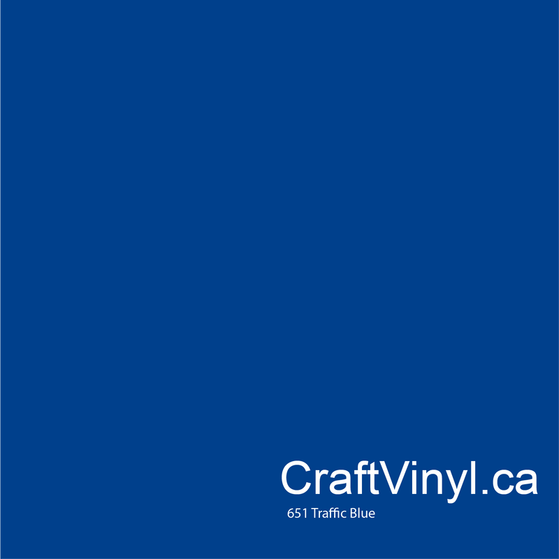 Oracal 651 Glossy Traffic Blue #057 sheets and rolls-2