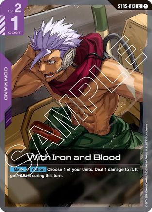 With Iron and Blood (ST05-013) - Starter Deck 05 Iron Bloom-1