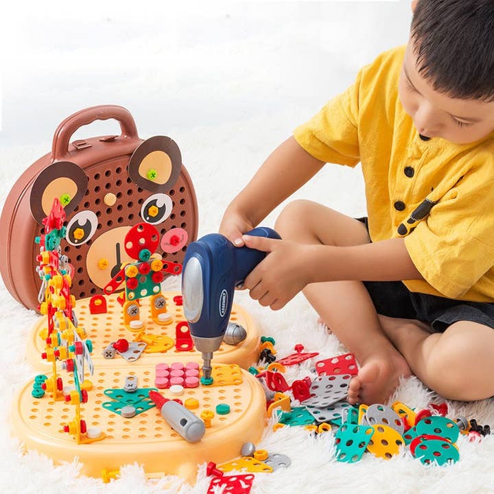 VIGOR - Play Toolbox Bear with Drill - Ages 3+-1