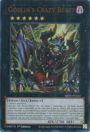 Goblin's Crazy Beast (MP25-EN163) - 2025 Mega-Pack 1st Edition-1