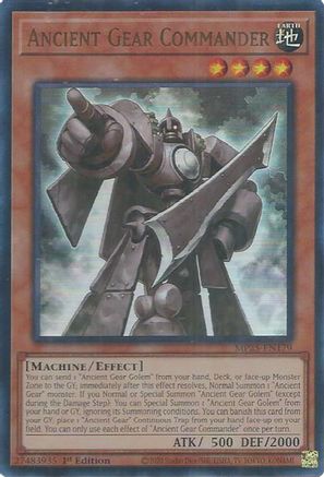Ancient Gear Commander (MP25-EN179) - 2025 Mega-Pack 1st Edition-1