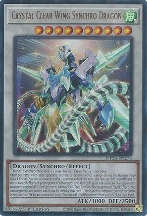 Crystal Clear Wing Synchro Dragon (MP25-EN276) - 2025 Mega-Pack 1st Edition-1
