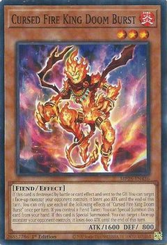 Cursed Fire King Doom Burst (MP25-EN436) - 2025 Mega-Pack 1st Edition-1