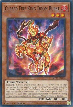 Cursed Fire King Doom Burst (MP25-EN436) - 2025 Mega-Pack 1st Edition-1