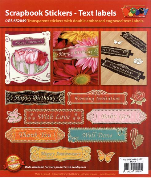 Transparent Embossed Text Banner Stickers-1