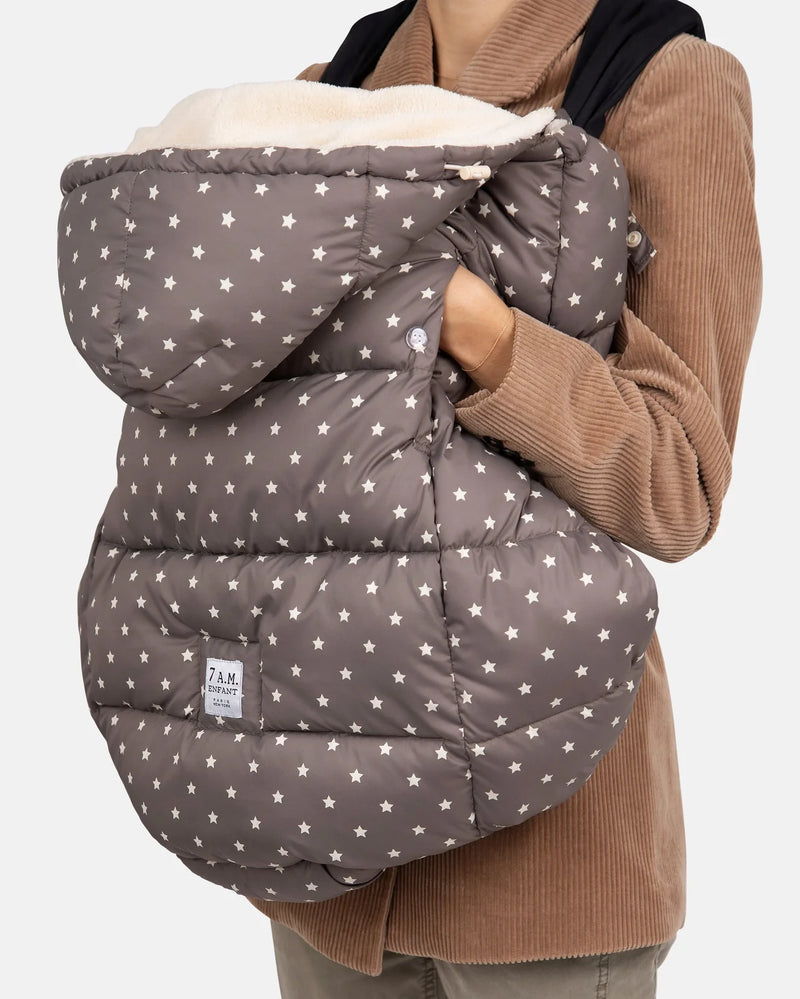K-Poncho - Plush | 7am Enfant |  Ash Oak Stars Heavy Weight-1