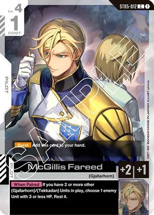 McGillis Fareed (ST05-012) - Starter Deck 05 Iron Bloom-1