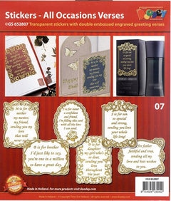 All Ocassions  Stickers Assorted Gold/Silver-1