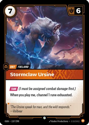 Stormclaw Ursine (137/298) - Origins Foil-1