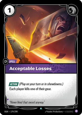 Acceptable Losses (179/298) - Origins Foil-1