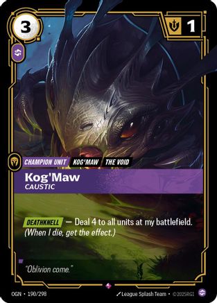 Kog'Maw - Caustic (190/298) - Origins-1