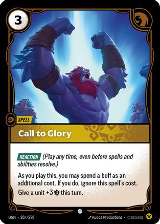 Call to Glory (207/298) - Origins Foil-1