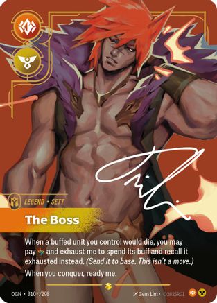 Sett - The Boss (Alternate Art) (310*/298) - Origins-1