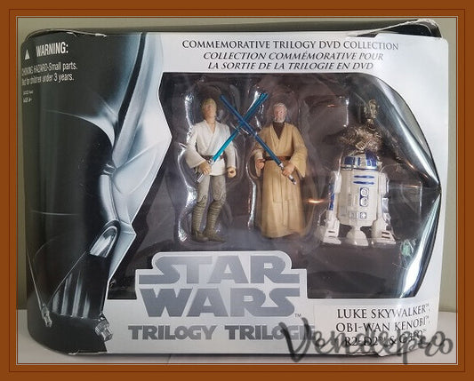 Star Wars Commemorative Trilogy DVD Collection – Han Solo, Princess Leia, Chewbacca (UPC: 653569010869)