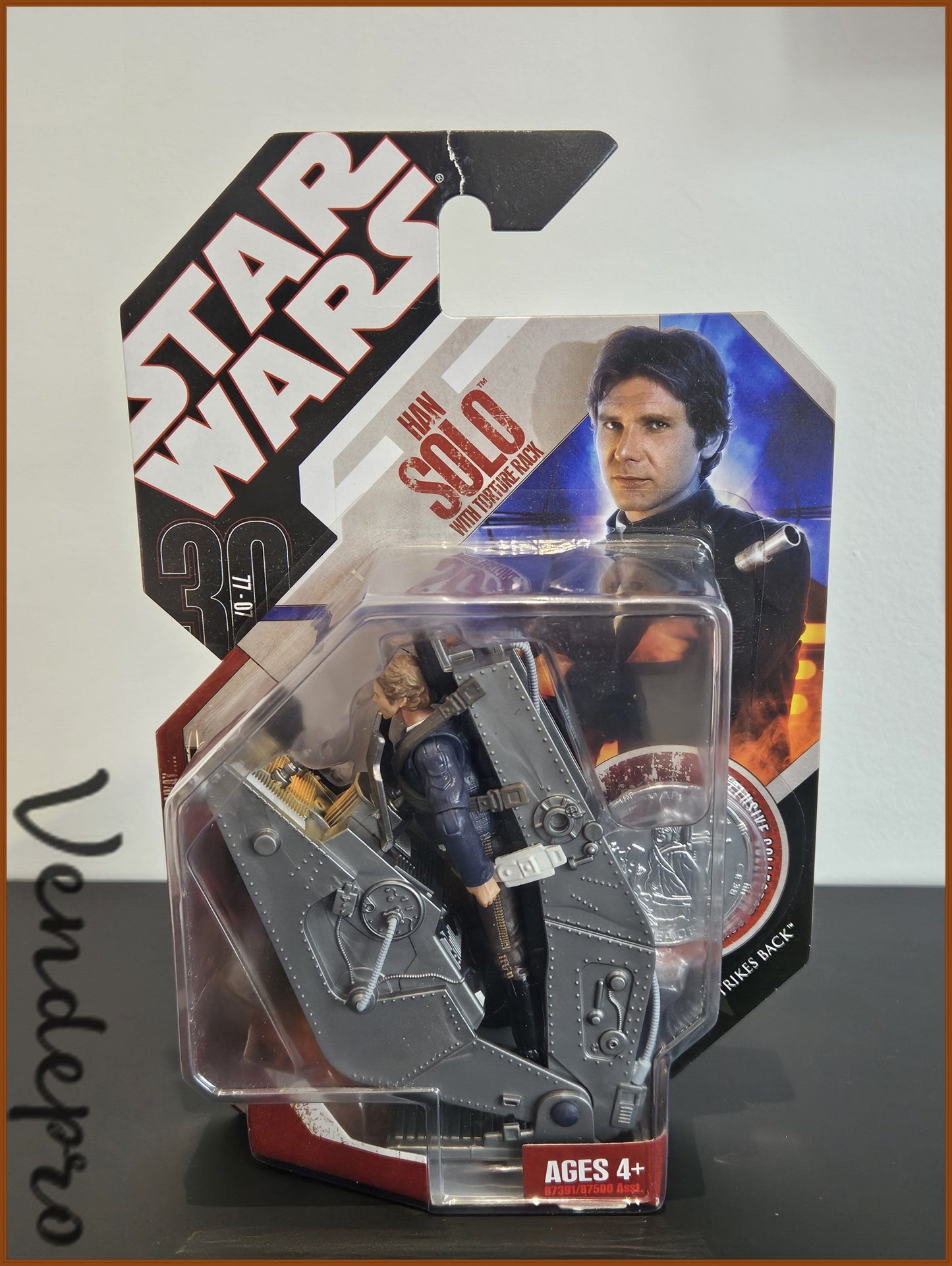 2007 - Star Wars 30th Anniversary Han Solo with Torture Rack (UPC: 653569249559)