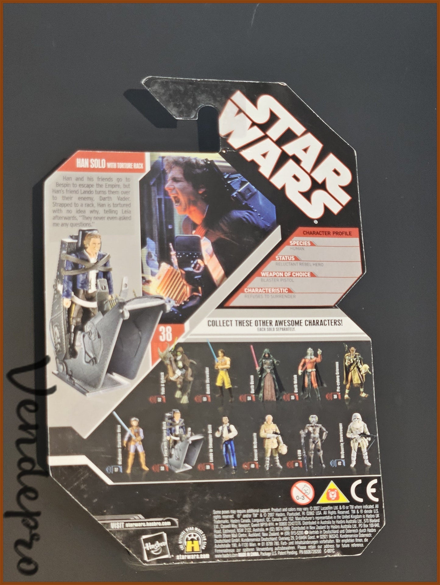 2007 - Star Wars 30th Anniversary Han Solo with Torture Rack (UPC: 653569249559)