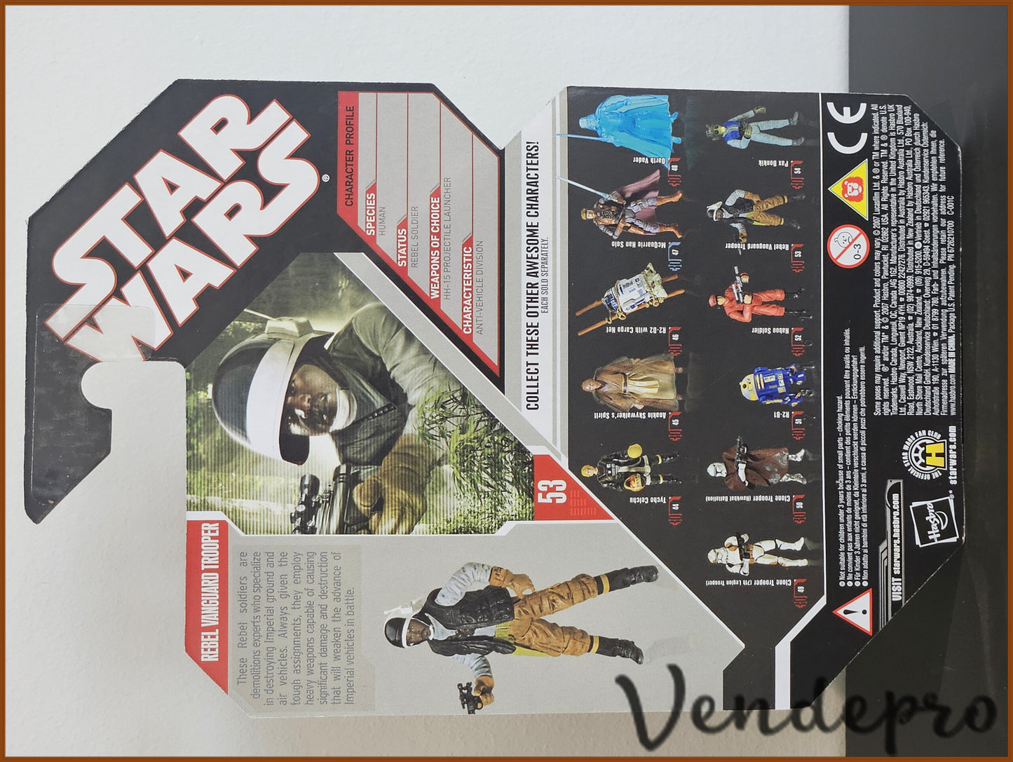 Star Wars The 30th Anniversary Collection – Soldado de Vanguardia Rebelde n.º 53, figura de acción de 9,5 cm (UPC: 653569287148)