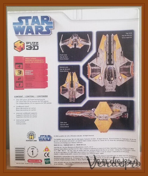 Star Wars Puzz 3D – Caza estelar Jedi de Anakin (UPC: 653569358282)