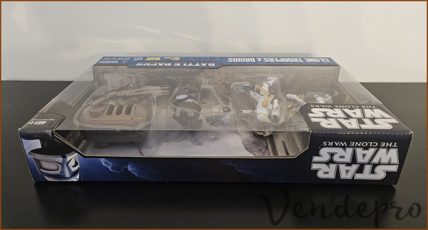 Star Wars – The Clone Wars: Clone Trooper & Droids Battle Pack (UPC: 653569507222)